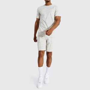 Conjunto informal de ropa para correr para hombre, camiseta de manga corta grande de verano para hombre, conjunto de dos piezas, ropa de playa de manga corta, traje para correr - Product Image 5