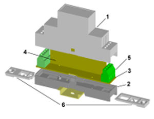 กล่องควบคุมอุปกรณ์อิเล็กทรอนิกส์แบบประหยัดกล่อง MD-22.5แบบแยกส่วนราง DIN จากอินเดีย - Product Image 5