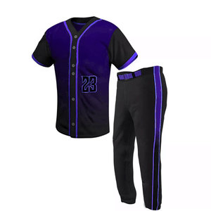 Nouveau design, prix de gros, maillots et pantalons de baseball personnalisés, ensemble complet d'uniformes de baseball à prix bon marché - Product Image 6