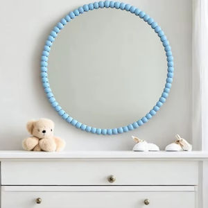 <b>Small</b> Retro Baroque Style Wall Mounted Makeup <b>Mirror</b> Arch Resin Frame Desktop <b>Mirror</b> for Bedroom, Desk, Makeup Table - Product Image 5