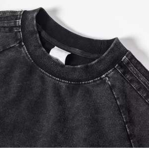 Ensemble de 2 pièces décontractées à l'acide pour hommes, t-shirt à manches courtes et short d'été imprimés avec logo personnalisé, vente en gros de tissu éponge - Product Image 4