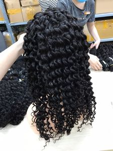 Belle perruque Lace Front wig 13x6, cheveux 100% humains, doux, Deep Wave, couleur naturelle, usine de gros - Product Image 5