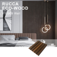 Panneau mural WPC RUCCA 159*09mm, design intérieur 3D cannelé, panneau stratifié pour usage hôtelier