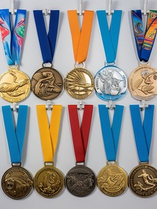 Bán Buôn Huy Chương Vàng Sáng Bóng Bạc Bronze 2D 3D Lớn lên Cá Nhân Thiết Kế Phổ Kim Loại Kẽm Đồng minh Giải Thưởng Huy Chương of Honor - Product Image 4