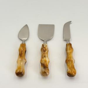 Juego de Queso de Acero Inoxidable de Alta Venta con Mango de Resina, Cuchillo para Queso, Espátula para Mantequilla, Juego para Uso en el Hogar y Hoteles - Product Image 2
