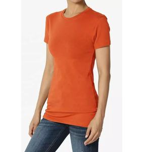 Camisetas de manga corta para mujer, ropa femenina de alta calidad, a la moda, con tu propio logotipo de marca, venta al por mayor - Product Image 2