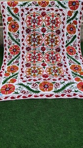 Coton Suzani broderie jeter couverture couvre-lit tenture murale et couverture de Table décor bohème ouzbek tapisserie Boho couvre-lit cadeau - Product Image 4