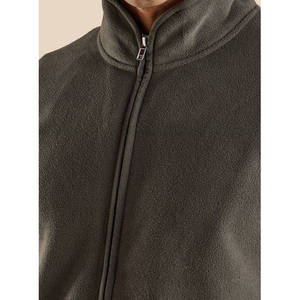 Sweat-shirt oversize à col montant uni avec fermeture éclair, effet délavé, broderie, anti-boulochage, épais, streetwear, décontracté, personnalisable - Product Image 5
