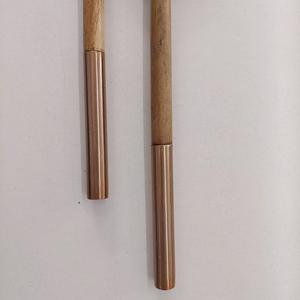 Acacia Wood Salad Server Set with Elegant <b>Copper</b> Handles Handmade <b>Kitchen</b> Serving <b>Utensils</b> for Salad, Pasta, and Entertaining - Product Image 5