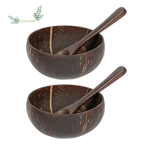 Vente 2025!!! Eco2go Vietnam Vente en gros Bol en coquille de noix de coco/Bol en noix de coco rond - Product Image 1