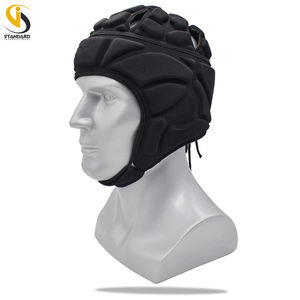 Alta calidad tamaño adulto EVA Soft Shell Rugby Scrum Cap Color negro equipo de protección para entrenamiento de fútbol - Product Image 3