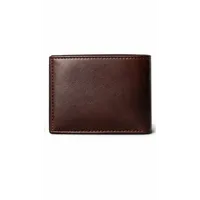 Dompet Kulit Lipat Dua Anti RFID Bendera Amerika Serikat Grosir