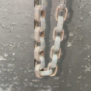 Cadena de eslabones de plata 925 con incrustaciones de moissanita VVS, estilo hip hop, para uso unisex. - Product Image 5