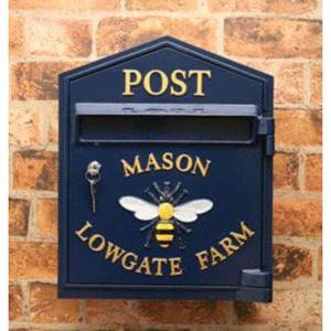 Boîte aux lettres en métal résistante aux intempéries, accessoires de jardin, décoration murale, support de poteaux personnalisé, boîte à lettres décorative, prix d'usine - Product Image 6