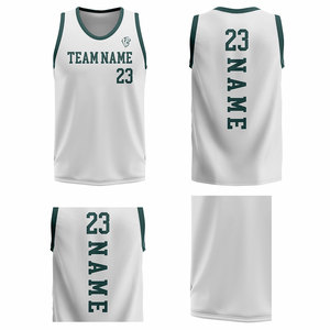 Maillot de basketball personnalisé pour homme, imprimé par sublimation, respirant, anti-humidité, 100 % polyester, uniformes et chemises - Product Image 2