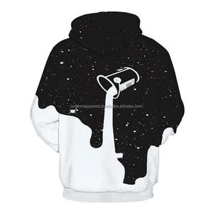 Custom Embroidery <b>Hoodie</b> Men 3D Logo Winter Fleece Sublimation Print 100% <b>Polyester</b> Windproof & Breathable OEM ODM Manufacturer - Product Image 2