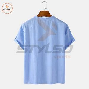 Camiseta para adultos más vendida Nuevo diseño con mangas cortas Ajuste de gran tamaño suave y de moda Precio al por mayor - Product Image 2