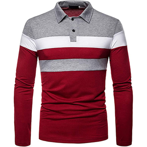 Polo blanco de manga larga para hombre, Camiseta deportiva con estampado elegante, ropa de gimnasio, venta al por mayor, nuevo diseño - Product Image 2