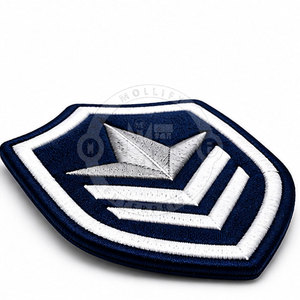 Écussons brodés personnalisés durables pour uniformes de régiment, emblèmes détaillés en fil, à coudre, en polyester, pour décoration de chapeaux - Product Image 2