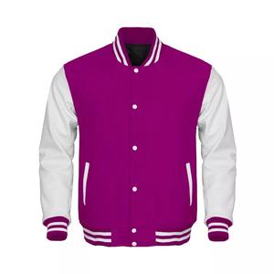 2024-2025 Varsity Letterman Wool & Real Cowhide Leather Sleeves-Premium Bomber Varsity Chaquetas streetwears By RATA-International - Product Image 5