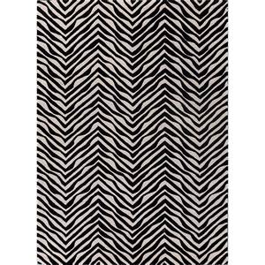 Adrift Wool <b>Hand</b> <b>Tufted</b> <b>Rug</b> Grey & Black Animal Print for Home-Tra-15150 - Product Image 1