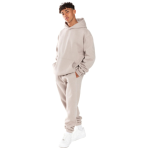 Conjunto Deportivo Casual de Primera Calidad para Hombre, Ropa Urbana, Sudadera con Bajo sin Rematar, Marca Propia OEM Trackstar - Product Image 3