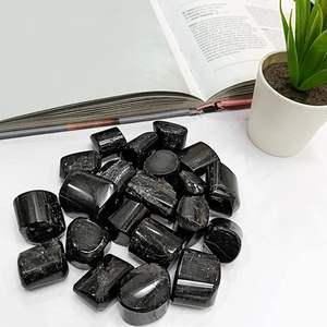 หินทัวร์มาลีนสีดำคริสตัลขัดเงาธรรมชาติสำหรับการทำสมาธิและการตกแต่งที่ให้พลังงานแบบเรกิ - Product Image 4