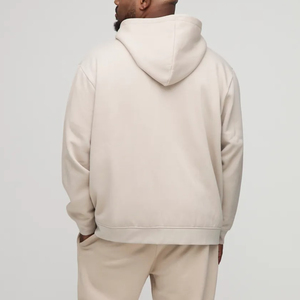 เสื้อฮู้ดซิปผู้ชายแบบลำลองสำหรับฤดูหนาว ผ้าฝ้าย 100% หนัก 480GSM ทรงโอเวอร์ไซส์ พิมพ์โลโก้ด้วยเทคนิค DTF ตามสั่ง - Product Image 3