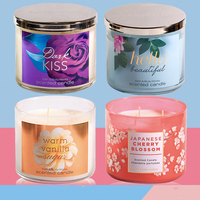 Velas de soja perfumadas, modernas y de lujo, con etiquetas personalizadas, con tapa de madera y caja de regalo, gran oferta, venta al por mayor