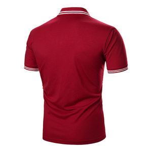 Chemises polo à manches courtes pour hommes Tee-shirt à manches courtes de couleur unie pour hommes - Product Image 6