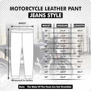 Pantalon en cuir coupe classique 5 poches pour homme-Pantalon de protection UV respirant Hip Hop de qualité supérieure - Product Image 6