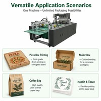Machine d'impression numérique à passage unique sur demande pour sacs en carton, sacs à café, boîtes à pizza et pochettes – Imprimante à passage unique