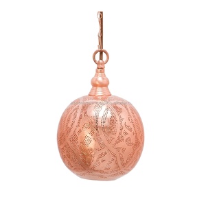 Moroccan Lamp Industrial Ball Pendant Lamp High Quality <b>Rose</b> Gold Finishes Christmas Decor Hanging Ball Lamp for Home <b>Lighting</b> - Product Image 1