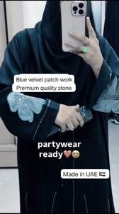 เสื้อผ้ามุสลิมแบบดั้งเดิมของผู้หญิงแบบสุภาพเรียบร้อยหรูหราสไตล์อาบายาสไตล์ดูไบ - Product Image 2