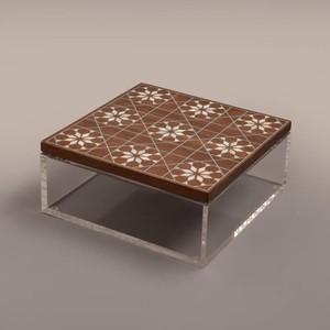 กล่องช็อคโกแลตสไตล์อาหรับสุดหรูพร้อมถาดเสิร์ฟทำจากไข่มุกแม่พร้อมฝาไม้ทำจากเวียดนามสำหรับของขวัญรอมฎอน - Product Image 2