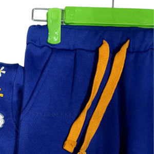 Superventas con capucha 100% algodón chándales de alta calidad bordado personalizado cintura elástica nuevo estilo sólido conjuntos transpirables - Product Image 6