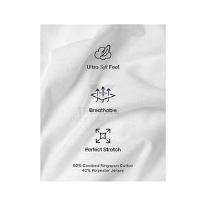 T-shirts pour hommes à manches courtes, col rond, formels, 100% coton, respirants, en toile unie, t-shirts originaux, confortables à porter, élégants - Product Image 5