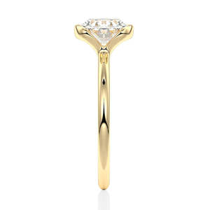 Anillo de Oro de 14K con Diamante Moissanite de Corte Oval, Colección de Anillos Elegantes con Moissanite - Product Image 3