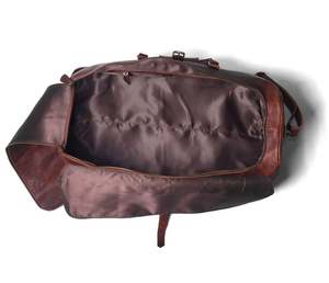 Full Grain Leather Duffle <b>Bag</b> Monogrammed Genuine Leather Weekender <b>Bag</b> - Product Image 4