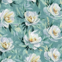 Poliéster Koshibo gasa diferente personalizado de estilos de patrón de flores impresión Digital para boda damas estampado diseñador Tops tela