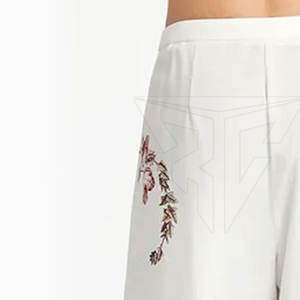 Custom Design <b>Women</b> Embroidery Pants Casual or Formal Wear Trendy Embroidered <b>Trousers</b> for <b>Women</b> - Product Image 6