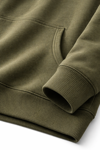 Sudadera con Capucha Personalizada en Verde Oliva |   Sudadera con Capucha de Felpa de Algodón y Poliéster |   Sudadera con Capucha Unisex OEM ODM - Product Image 5