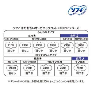 Sofy Hadaomoi Bio-Baumwoll-Damenbinden Extra Stark 230mm 15 Stück mit Flügeln Hergestellt in Japan Absorbieren sogar Schweiß - Product Image 6