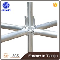 Échafaudage Ringlock Q345 galvanisé à chaud de haute qualité, norme verticale pour la construction civile, fabriqué en Chine