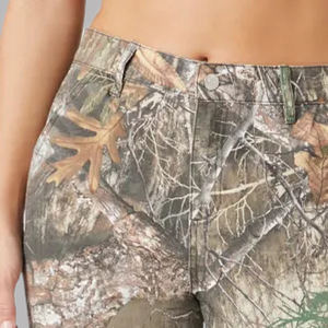 Custom Design Latest Women's Premium Camo Cargo Pants - Stylish <b>Camouflage</b> Printed Trousers Multi-Pocket <b>for</b> Outdoor Casual Wear - Product Image 6