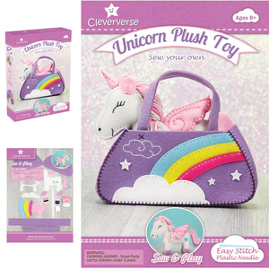 Tìm hiểu để may người mới bắt đầu Đảng trang trí giáo dục động vật thủ công Thú nhồi bông đồ chơi sang trọng DIY Unicorn Cảm Thấy May Kit cho cô gái - Product Image 5