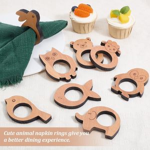 Premium Natural Wood Eco-Friendly <b>Napkin</b> Rings Stocked Tableware for Weddings <b>Parties</b> & Custom Logo Options - Product Image 3