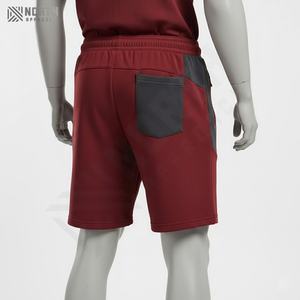 Best Selling High Quality <b>Men</b> Cotton Spandex <b>Baggy</b> <b>Shorts</b> Casual Fitness Gym Wear Custom Logo Design Solid Pattern Front Logo - Product Image 4