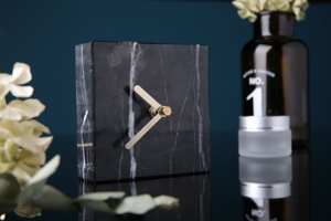 The CRAFT EXIM Luxury Natural Marble Quartz Movement <b>Art</b> <b>Deco</b> Design <b>Desk</b> Clock Premium Handcrafted Home Office Decor - Product Image 3