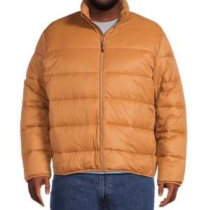 Nouveaux produits, veste matelassée personnalisée de couleur orange, col à fermeture éclair intégrale, deux poches latérales, veste matelassée de haute qualité - Product Image 5